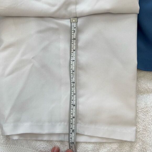 Lot of 3 Blair Women's Elastic Waist Mom Walking Shorts Blue Tan White Medium - Picture 3 of 7